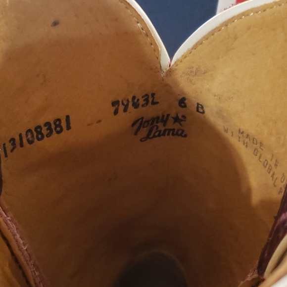 Tony Lama square toe boot - Picture 6 of 7